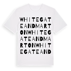 Whitegate and Marton ordlek t-shirt – ekologisk bomull t-shirt från Pinshirt