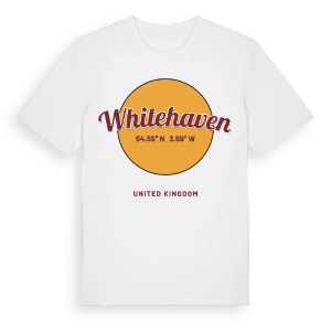 Whitehaven cirkel t-shirt – ekologisk bomull t-shirt från Pinshirt