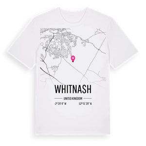 Whitnash karta t-shirt – ekologisk bomull t-shirt från Pinshirt