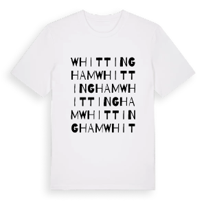 Whittingham ordlek t-shirt – ekologisk bomull t-shirt från Pinshirt