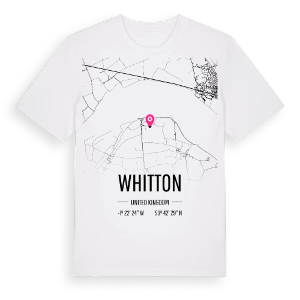 Whitton karta t-shirt – ekologisk bomull t-shirt från Pinshirt