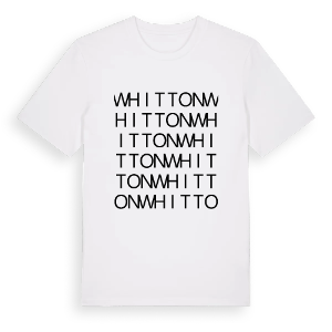 Whitton ordlek t-shirt – ekologisk bomull t-shirt från Pinshirt