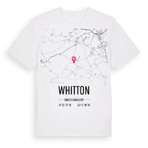 Whitton karta t-shirt – ekologisk bomull t-shirt från Pinshirt