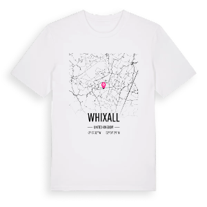 Whixall karta t-shirt – ekologisk bomull t-shirt från Pinshirt