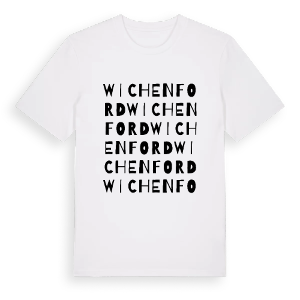 Wichenford ordlek t-shirt – ekologisk bomull t-shirt från Pinshirt