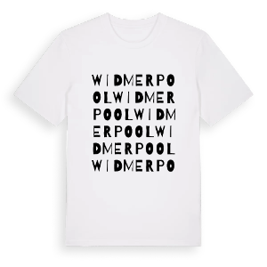 Widmerpool ordlek t-shirt – ekologisk bomull t-shirt från Pinshirt