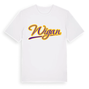 Wigan baseball t-shirt – ekologisk bomull t-shirt från Pinshirt