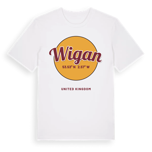 Wigan cirkel t-shirt – ekologisk bomull t-shirt från Pinshirt