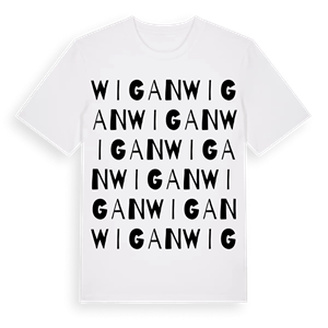 Wigan ordlek t-shirt – ekologisk bomull t-shirt från Pinshirt
