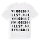 Wiggenhall St. Mary Magdalen ordlek t-shirt