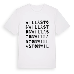 Willaston ordlek t-shirt – ekologisk bomull t-shirt från Pinshirt