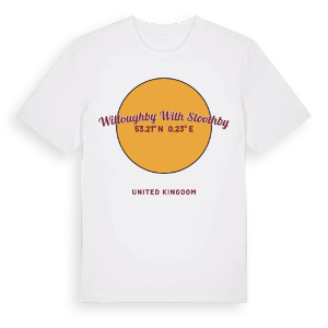 Willoughby with Sloothby cirkel t-shirt – ekologisk bomull t-shirt från Pinshirt