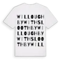 Willoughby with Sloothby ordlek t-shirt