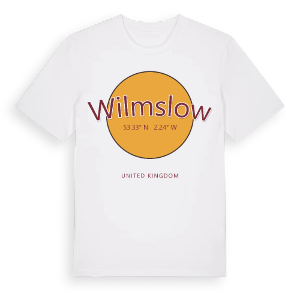 Wilmslow cirkel t-shirt – ekologisk bomull t-shirt från Pinshirt