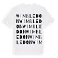 Wimbledon ordlek t-shirt