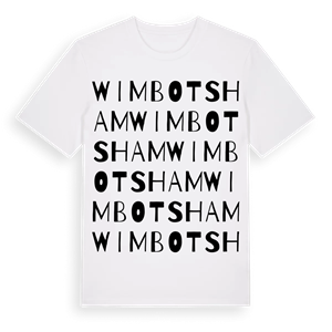 Wimbotsham ordlek t-shirt – ekologisk bomull t-shirt från Pinshirt