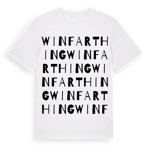 Winfarthing ordlek t-shirt – ekologisk bomull t-shirt från Pinshirt