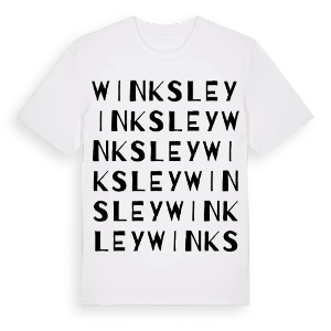 Winksley ordlek t-shirt – ekologisk bomull t-shirt från Pinshirt