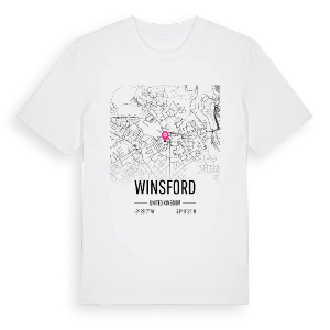 Winsford karta t-shirt – ekologisk bomull t-shirt från Pinshirt