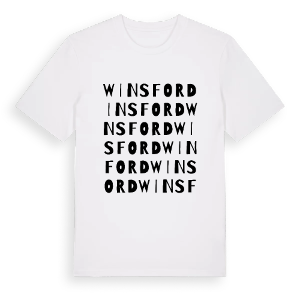Winsford ordlek t-shirt – ekologisk bomull t-shirt från Pinshirt