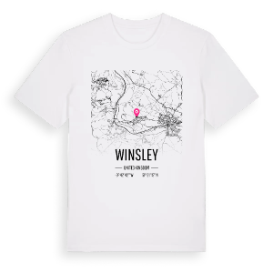 Winsley karta t-shirt – ekologisk bomull t-shirt från Pinshirt