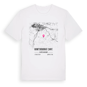Winterborne Came karta t-shirt – ekologisk bomull t-shirt från Pinshirt
