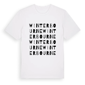 Winterbourne ordlek t-shirt – ekologisk bomull t-shirt från Pinshirt