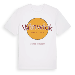 Winwick cirkel t-shirt – ekologisk bomull t-shirt från Pinshirt
