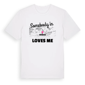 Någon i Winwick älskar mig t-shirt – ekologisk bomull t-shirt från Pinshirt