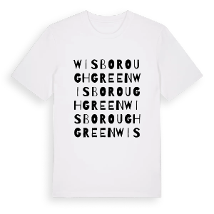 Wisborough Green ordlek t-shirt – ekologisk bomull t-shirt från Pinshirt