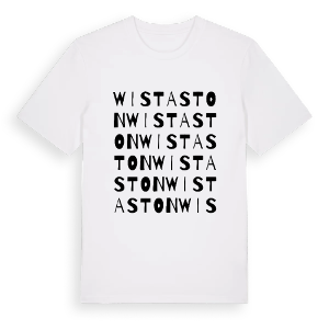 Wistaston ordlek t-shirt – ekologisk bomull t-shirt från Pinshirt