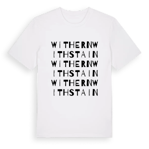 Withern with Stain ordlek t-shirt – ekologisk bomull t-shirt från Pinshirt