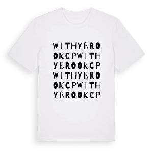 Withybrook CP ordlek t-shirt – ekologisk bomull t-shirt från Pinshirt