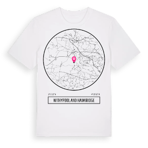 Withypool and Hawkridge t-shirt – ekologisk bomull t-shirt från Pinshirt