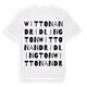 Witton and Ridlington ordlek t-shirt