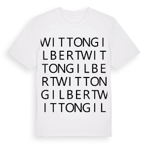 Witton Gilbert ordlek t-shirt – ekologisk bomull t-shirt från Pinshirt
