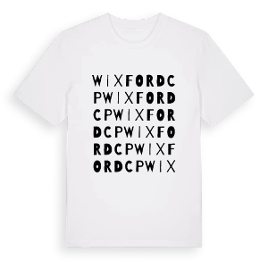 Wixford CP ordlek t-shirt – ekologisk bomull t-shirt från Pinshirt