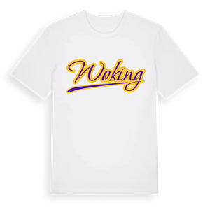 Woking baseball t-shirt – ekologisk bomull t-shirt från Pinshirt