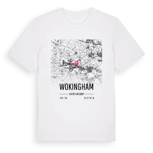 Wokingham karta t-shirt – ekologisk bomull t-shirt från Pinshirt