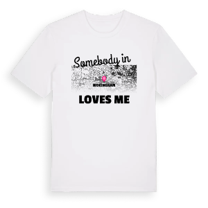 Någon i Wokingham älskar mig t-shirt – ekologisk bomull t-shirt från Pinshirt