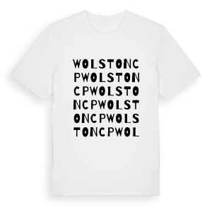 Wolston CP ordlek t-shirt – ekologisk bomull t-shirt från Pinshirt