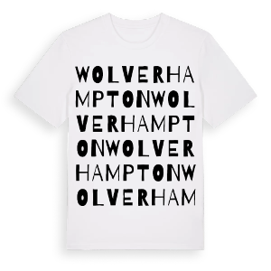 Wolverhampton ordlek t-shirt – ekologisk bomull t-shirt från Pinshirt