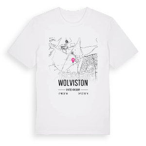 Wolviston karta t-shirt – ekologisk bomull t-shirt från Pinshirt