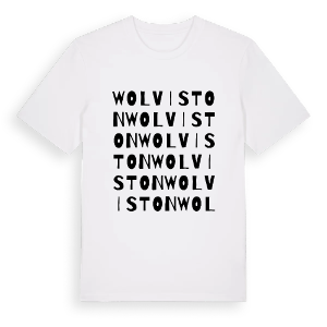 Wolviston ordlek t-shirt – ekologisk bomull t-shirt från Pinshirt