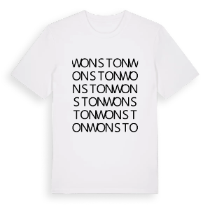 Wonston ordlek t-shirt – ekologisk bomull t-shirt från Pinshirt