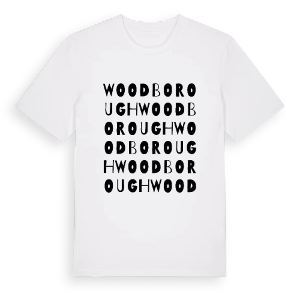 Woodborough ordlek t-shirt – ekologisk bomull t-shirt från Pinshirt