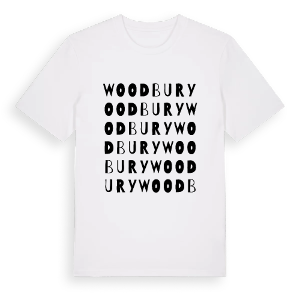 Woodbury ordlek t-shirt – ekologisk bomull t-shirt från Pinshirt