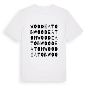Woodeaton ordlek t-shirt – ekologisk bomull t-shirt från Pinshirt