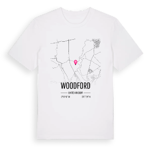 Woodford karta t-shirt – ekologisk bomull t-shirt från Pinshirt