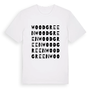 Woodgreen ordlek t-shirt – ekologisk bomull t-shirt från Pinshirt